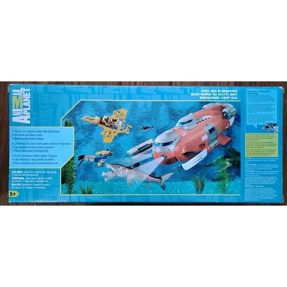 👀RARE Animal Planet BARRACUDA * Deep Sea Submarine Playset Ocean Scuba Toy🔥🎁 - Picture 3 of 8